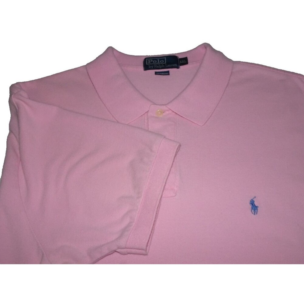 Polo by Ralph Lauren Short Sleeve Polo Men's XXL Pink w/ Pony Logo EUC